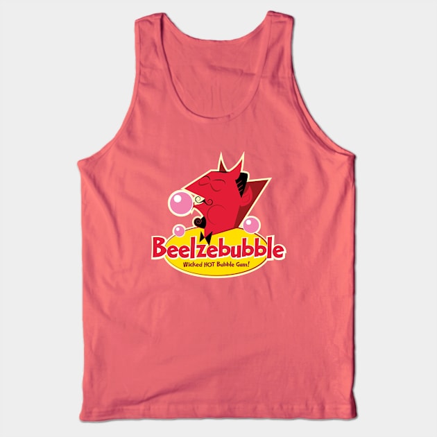 Beelzebubble Bubble Gum Tank Top by SlurpShop